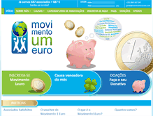 Tablet Screenshot of movimento1euro.com